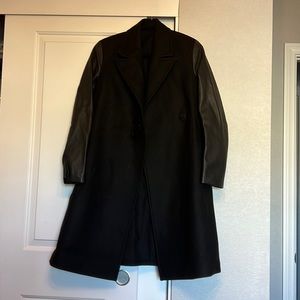 All Saints Black Pea Coat